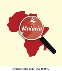 Stop Malaria concept vector illustration.