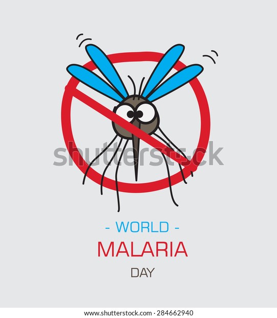 Stop Malaria Concept World Malaria Day Vector Illustration