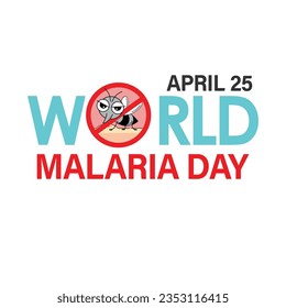 Stop Malaria sign. vector illustration.