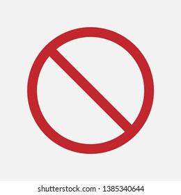 Stop Mark Sign Icon Vector Illustration.