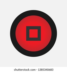 Stop Mark Sign Icon Vector Illustration.