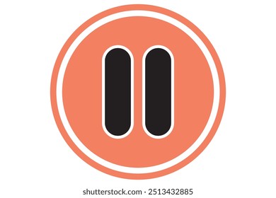 stop media sign icon black