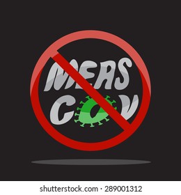 Stop MERS COV vector sign.