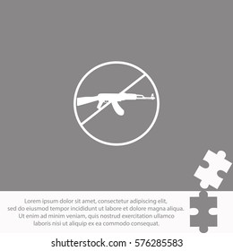 Stop of military  icon Vector design.