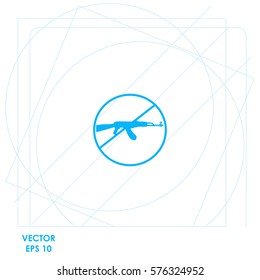 Stop of military  icon Vector design.