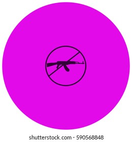 Stop of military vector  icon