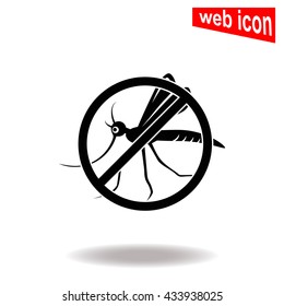 Stop mosquito icon.