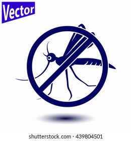 Stop mosquito icon.