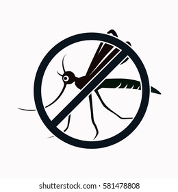 Stop mosquito  icon Vector design.