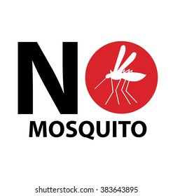 stop mosquito sign. vector illustration.