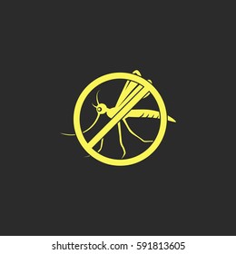Stop mosquito vector  icon.