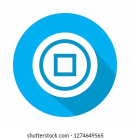 Stop music media vector icon illustration