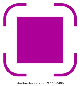 Stop, musical icon in focus. White background