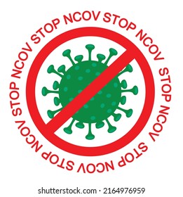 
STOP NCOV CORONA VIRUS VECTOR