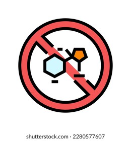 stop nicotine color icon vector. stop nicotine sign. isolated symbol illustration