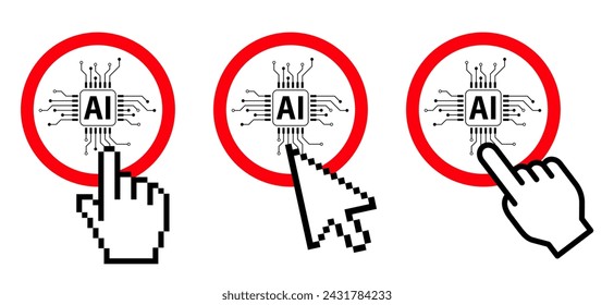 Stop, no AI text, image generator. Forbidden, artificial intelligence ai. Technology, artificial intelligence, computers and systems that are intelligent. Prohibit Ai generated. Do not AI tools.