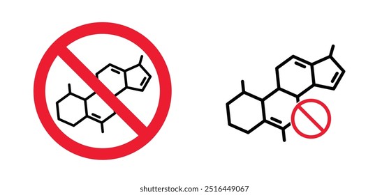 Pare, sem hormônios, sem antibióticos. Produto natural. Nutrição saudável fresca ou natural orgânico. Comida sem hormônio. Estrutura química, célula de fórmulas estruturais. Sem adição, sem aditivos