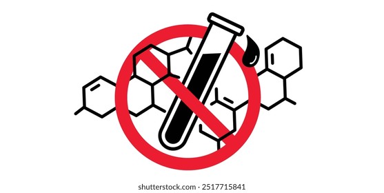 Pare, sem hormônios, sem antibióticos. Produto natural. Nutrição saudável fresca ou natural orgânico. Comida sem hormônio. Estrutura química, célula de fórmulas estruturais. Sem adição, sem aditivos