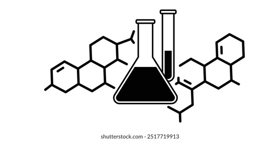 Pare, sem hormônios, sem antibióticos. Produto natural. Nutrição saudável fresca ou natural orgânico. Comida sem hormônio. Estrutura química, célula de fórmulas estruturais. Sem adição, sem aditivos