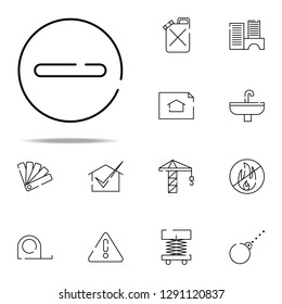 stop, not allowed icon. construction icons universal set for web and mobile