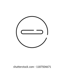 stop, not allowed icon. Element of construction for mobile concept and web apps illustration. Thin line icon for website design and development, app development