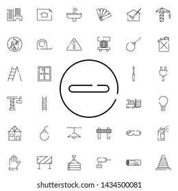 stop, not allowed icon. Universal set of construction for website design and development, app development
