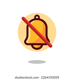 Stoppbenachrichtigungen Zeichen Vektorsymbol . 