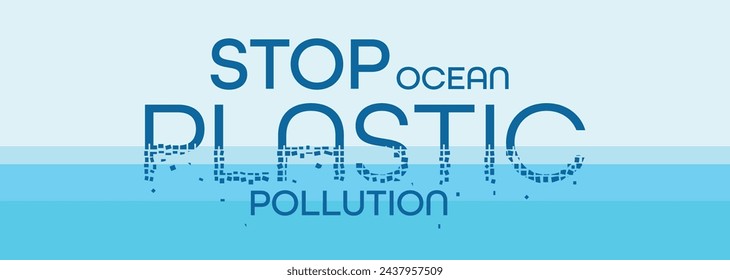 stop ocean plastic pollution sign