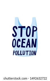 Stop Ocean Pollution Vector Phrase On Stock Vector (Royalty Free ...