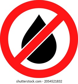 Stop oil vector illustration. Flat illustration iconic design of stop oil, isolated on a white background.