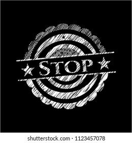 Stop on blackboard