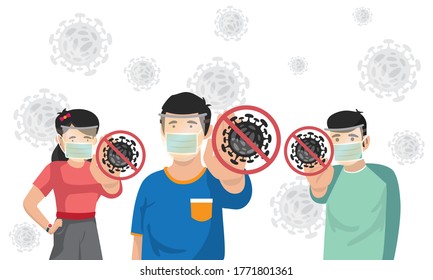Stop pandemic virus frontliner facemask