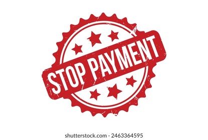 Stop Payment rubber grunge stamp seal vector