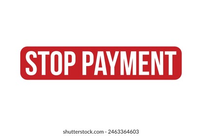 Stop Payment Rubber Stamp Seal Vector