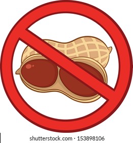 Signo de cacahuetes de detención