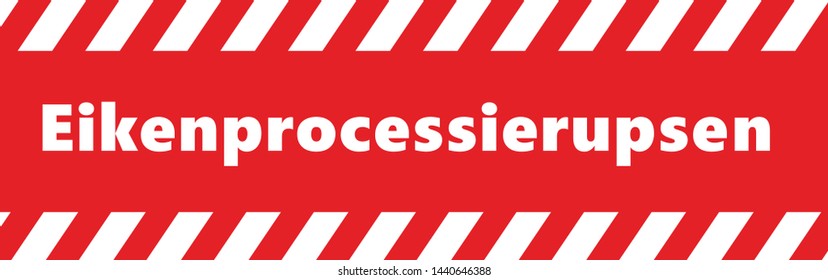 Stop Pine or Oak processionary marching Caterpillar moth Waring procession OPM signs Tiny hairs allergic reaction Poisonous banner Vector tree lind Beware sign Nest, swarm of thaumetopoea processione