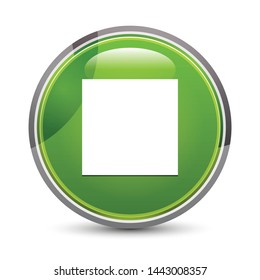 Stop play icon isolated on elegant green round button vector illustration