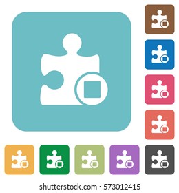 Stop plugin white flat icons on color rounded square backgrounds