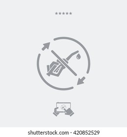 Stop pollution fuel icon