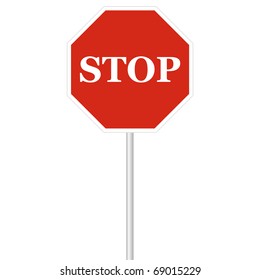 15,829 Stop Sign On Pole Images, Stock Photos & Vectors | Shutterstock