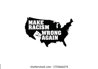 Stop racism. Black lives matter. African American arm gesture. Anti discrimination, help fighting racism poster, Politics tolerance acceptance banner concept. People equality united template in vector