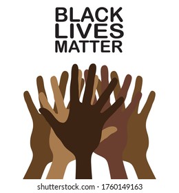 Stop racism. Black lives matter concept.
