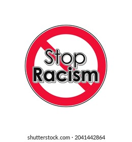 Stop Racism Board Vector Graphics Stock Vector (Royalty Free ...