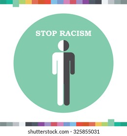 Stop Racism Icon.