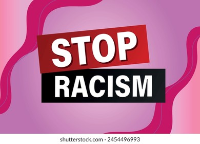 stop racism poster banner graphic design icon logo sign symbol social media website coupon

