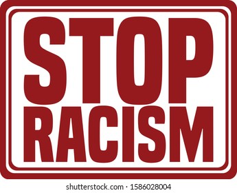 Stop Racism Red Stamp Sign Stock Vector (Royalty Free) 1586028004 ...