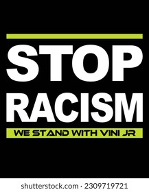 Stop Racism vini T-shirt design