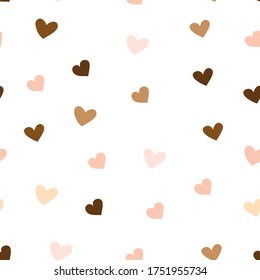 Stop racism. We are equal. Hearts. Seamless pattern. Vector stock illustration. Flat style