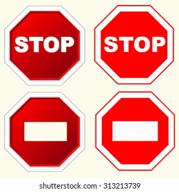 similar images stock photos vectors of blank stop sign 286885310