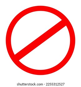 Stop red sign icon, do not enter. Warning stop sign - stock vector